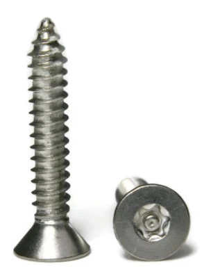 Stainless Steel Tamper Proof Security Torx Sheet Metal Screw #8 x 1-1/2 - QTY 25 - Image 1 of 3