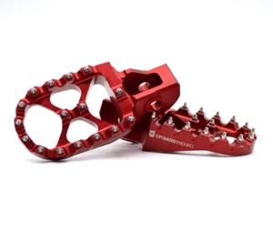 Optimized Enduro Foot Pegs for GasGas EC/EX/MC 2021-2023 (Red) - Picture 1 of 4
