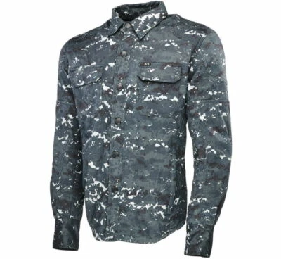 Speed and Strength Call to Arms Blue/Camo Armored Moto Shirt Men's Size MD - Image 1 of 3