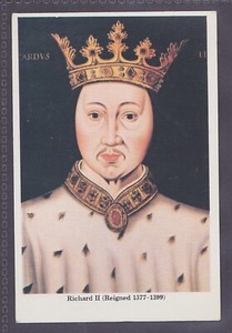RICHARD II - 40 + year old English Trade Card # 1