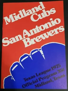 1975 Midland Cubs Texas League Official Baseball Program Bruce Sutter HOF - Picture 1 of 10