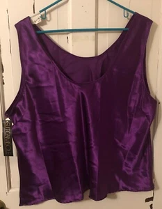 Escapades Womans Suit Camisole 2XL Plumb 100% Polyester - Picture 1 of 4