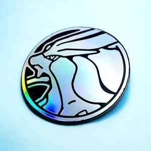Pokemon TCG Coin Suicune Holo Silver Plastic Standard Size - Picture 1 of 5