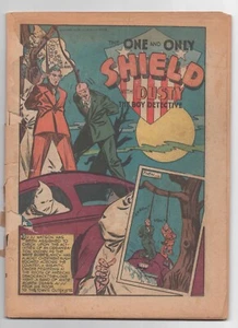 MLJ SHIELD WIZARD COMICS 6 COVERLESS C. 1942 HANGMAN HOUSE AD INCOMPLETE READ - Picture 1 of 8