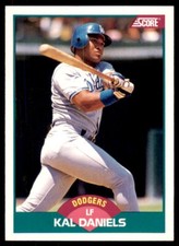 1989 SCORE TRADED. KAL DANIELS LOS ANGELES DODGERS #48T