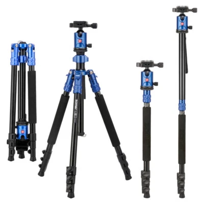 ZOMEi 63" Compact Tripod With Ball Head DSLR Monopod For Canon Nikon Sony DSLR - Image 1 of 4