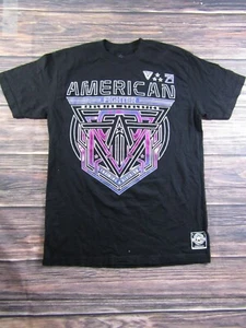 American Fighter Mens Size Large Black Training T Shirt MMA UFC Athletic Gym - Picture 1 of 6