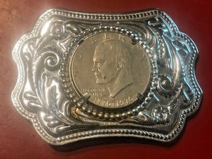 coin belt buckle