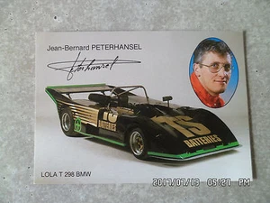 CARTE POSTALE PROMO TS BATTERIES LOLA T 298 BMW Jean Bernard PETERHANSEL K55 - Picture 1 of 1