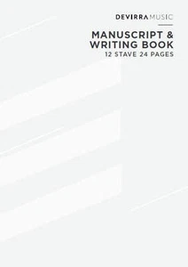 Devirra Music Manuscript & Writing Book 12Stv 24pp - Picture 1 of 1