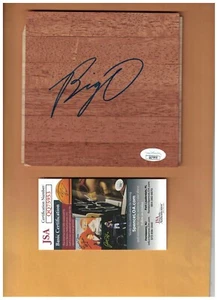 OSCAR ROBERTSON AUTOGRAPHED 6X6 BASKETBALL FLOORBOARD SIGNED MILWAUKEE JSA AUTH - Picture 1 of 1