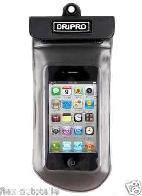 Resistente Al Agua Funda 4,5" bajo el Móvil Negro Universal Smartfon Protección - Imagen 1 de 2