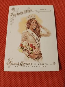 2014 MARIA GABRIELA ISLER TOPPS ALLEN & GINTER  MISS UNIVERSE CARD 254 VENEZUELA - Picture 1 of 2