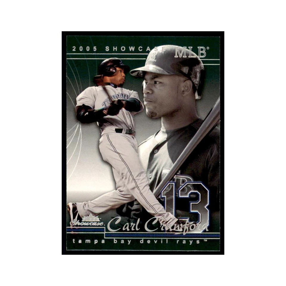2005 Fleer Showcase Carl Crawford Baseball Cards #66 - Image 1 of 3