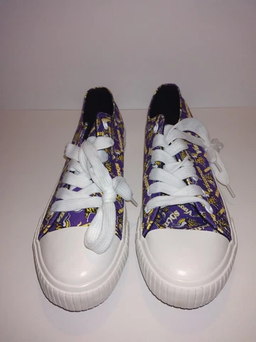 Women's Foco NFL Minnesota Vikings Low Top Canvas Shoes US Size 9 Cover