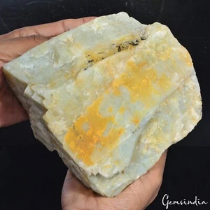Gran espécimen de curación de cristal áspero berilo aguamarina cruda grande de 3,2 kilos sin cortar - Imagen 1 de 11