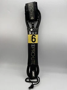 Guinzaglio Pro-Lite Comp Nucleo Nero 9ft0in 8mm Surf più grande - Foto 1 di 13
