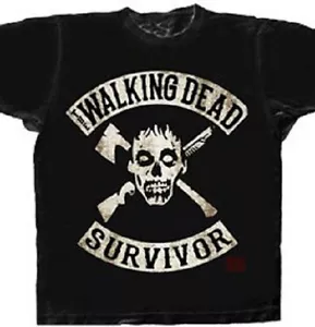 Camiseta Oficial The Walking Dead Survivor Adulto - Camiseta Daryl Zombies Terror Drama - Imagen 1 de 1