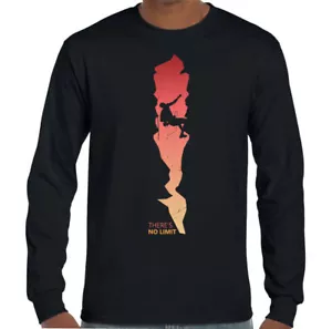 ROCK CLIMBING T-SHIRT, Bergsteigen ohne Grenzen Abseilen Extremsport T-Shirt Top - Bild 1 von 10