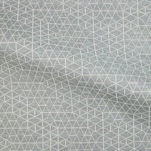 Designtex Netz Sonnenwende silbergrau moderne geometrische Formen Polsterstoff - Bild 1 von 2