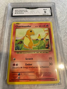 Charmander LV.10 2016 TOPPS POKEMON XY EVOLUTIONS # 9 BEWERTET 9 L@@K - Bild 1 von 2