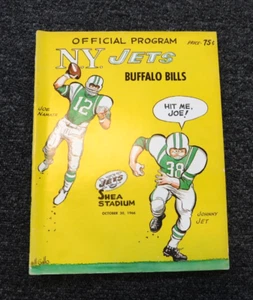 1966 Miami Dolphins at New York Jets AFL Football Program 11-20-66 - Picture 1 of 5
