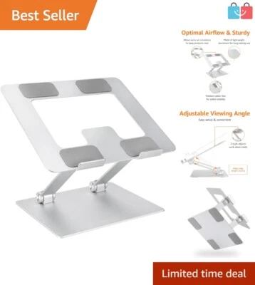 Portable Foldable Laptop Stand with Ventilation - Perfect for Travel & Comfort - Image 1 of 4