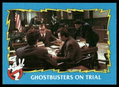 Tarjeta coleccionable de película Topps Columbia Ghostbusters #22 Ghostbusters On Trial 1989 👻 Foto 1 de 2