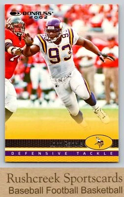2022 Donruss #37 John Randle Vikings  Retro 2002 - Image 1 of 2