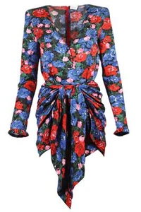 MAGDA BUTRYM SEIDENMINIKLEID MIT BLUMENDRUCK FR 34 UK 6 - Bild 1 von 4