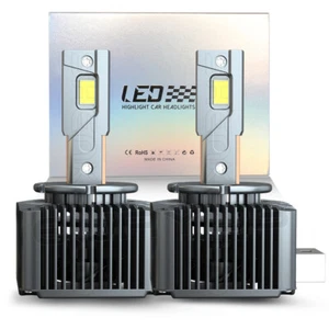 D1S/D1R LED Bulb 6000K 70W 12000LM - HID Replacement CANBUS Ready Universal Fit - Picture 1 of 17