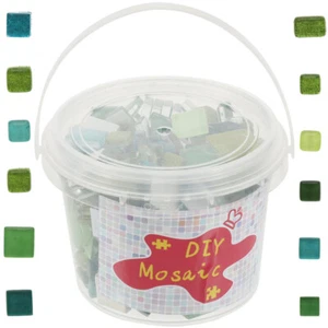 1 Bucket of Mosaic Tiles Pieces Handmade Craft Material DIY Household Mosaic - Picture 1 of 12