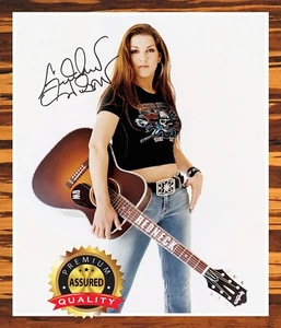 Gretchen Wilson - Foto Autografiada Firmada 8 x10 (Mujer de Cuello Rojo) Reimpresa - Imagen 1 de 4
