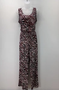 CALVIN KLEIN Sleeveless Black Pink Jumpsuit Romper Women’s Size 10 NWOT - Picture 1 of 11