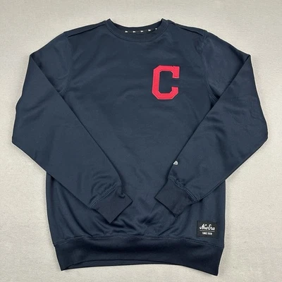 Cleveland Guardians Sweater Men Small Navy Solid New Era Crewneck Pullover MLB S - Image 1 of 4