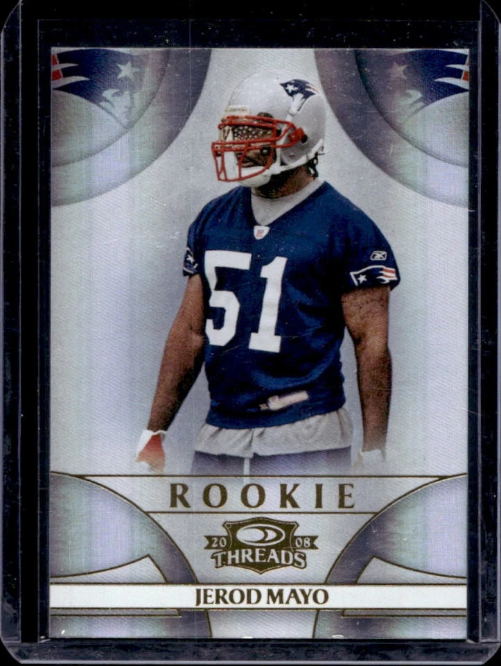 2008 Donruss Threads Jerod Mayo Rookie RC Auto #944/999 Patriots - Image 1 of 2