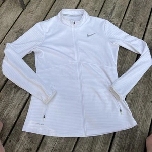 Nike Lucky Azalea White Longsleeve Trophy Full-Zip Golf Pullover Women's Size M - Picture 1 of 3
