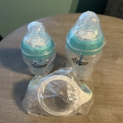 Tommee Tippee Lot Of 2 Baby Bottles (1) 5oz, (1) 9oz Anti-colic+ New Sealed - Image 1 of 3
