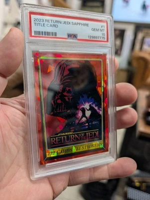 2023 Topps Star Wars Return Of The Jedi Sapphire Title Card  #1 🔥PSA 10🔥 - Image 1 of 4
