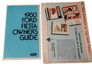 1980 Ford Fiesta Owners Manual User Guide Reference Operator Book - Picture 1 of 7
