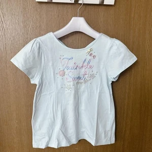 Mezzo Piano T-shirt H140cm Light blue Shell design Ribbon Childrens clothing - Picture 1 of 3