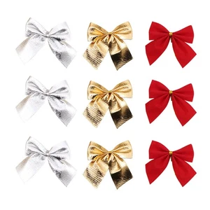  36 Teile Weihnachtsschmuck für Baum Glitzer Schleife Deko Weihnachtsdeko - Bild 1 von 12