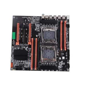 Dual Socket Desktop Motherboard 2011‑3 Pin DDR4 For Studio Computer Game Simu FY - Afbeelding 1 van 22