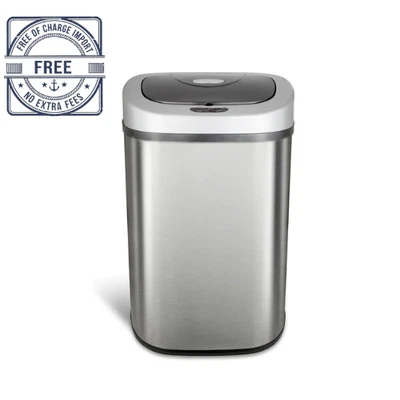NINESTARS 21.1-gallon Motion Sensor Stainless Steel Trashcan DZT-80-4 Silver - Image 1 of 4