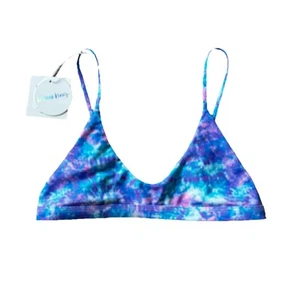 Kulani Kinis Minimal Top Bikini Swimsuit Top Waterbaby Tie Dye Womens Size M - Picture 1 of 8