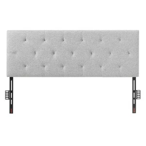 VEVOR Headboard for Full Size Bed with Adjustable Height Sponge & Fabric Grey - Picture 1 of 12