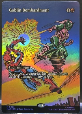 Goblin Bombardment #23 Marvel's Spider-Man Borderless Foil Mythic - Image 1 of 2