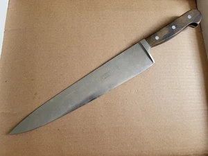 Coltello da chef vintage Hoffritz Solingen Germania inox 10" - Foto 1 di 9