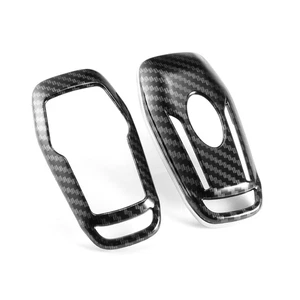 Carbon Fiber Look Key Fob Cover Shell Case For Ford F150 Mondeo Mustang Edge USA - Imagen 1 de 9