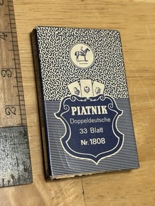 Vintage Piatnik 33 Blatt Nr 1808 Game Card Playing Cards - Bild 1 von 5